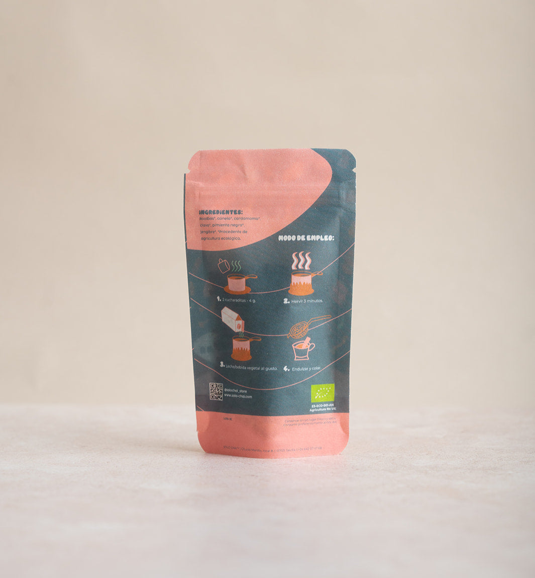 ROOIBOS MASALA CHAI SIN TEÍNA 32G - ECOLÓGICO FORMATO VIAJE