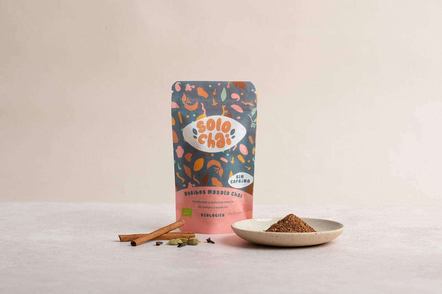 ROOIBOS MASALA CHAI SIN TEÍNA 32G - ECOLÓGICO FORMATO VIAJE