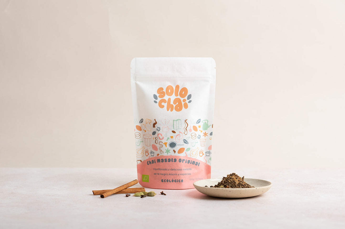 CHAI MASALA ORIGINAL ECOLÓGICO 100G - TÉ NEGRO CON ESPECIAS NATURALES