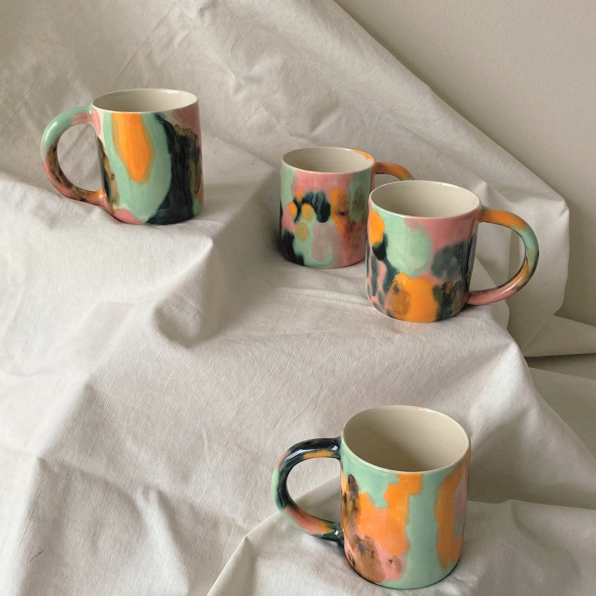 TAZA CERÁMICA HECHA A MANO EN SEVILLA