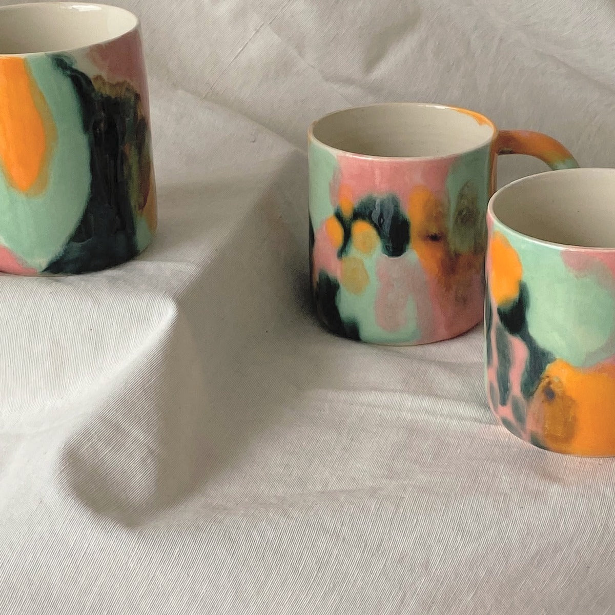 TAZA CERÁMICA HECHA A MANO EN SEVILLA
