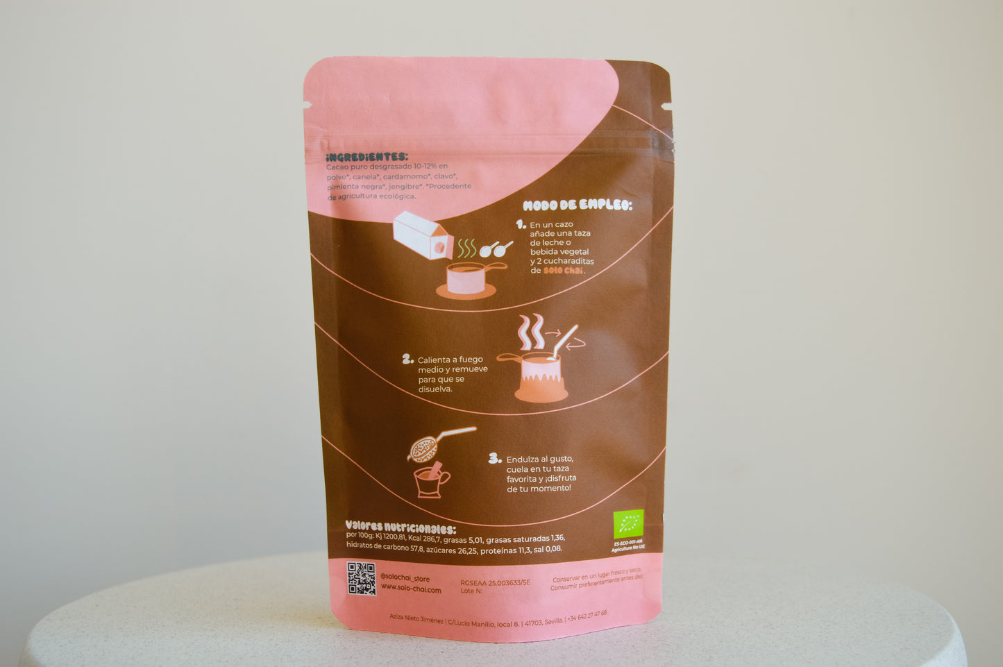 CHOCO MASALA ECOLÓGICO 100G (25 tazas) - CACAO CON ESPECIAS