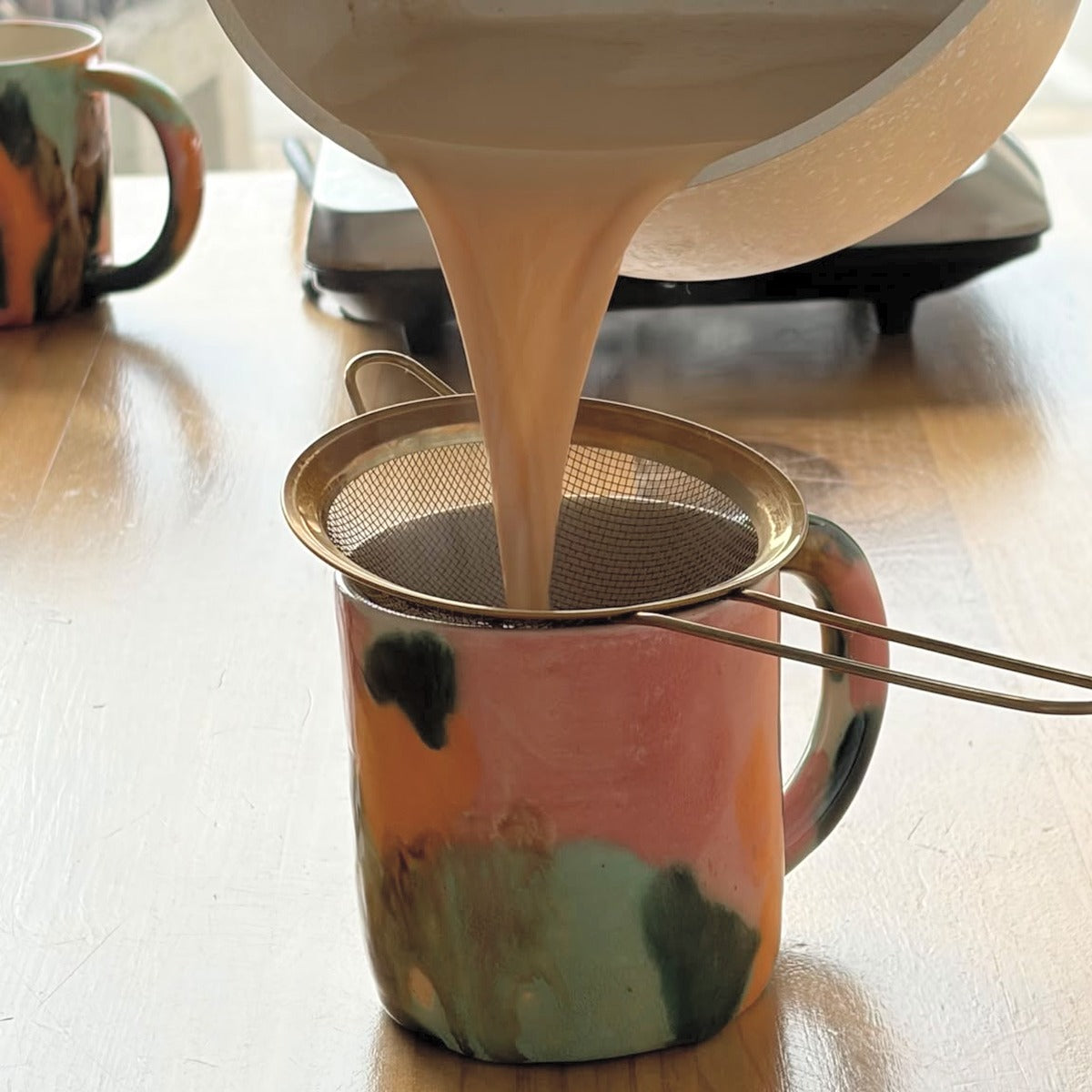 TAZA CERÁMICA HECHA A MANO EN SEVILLA