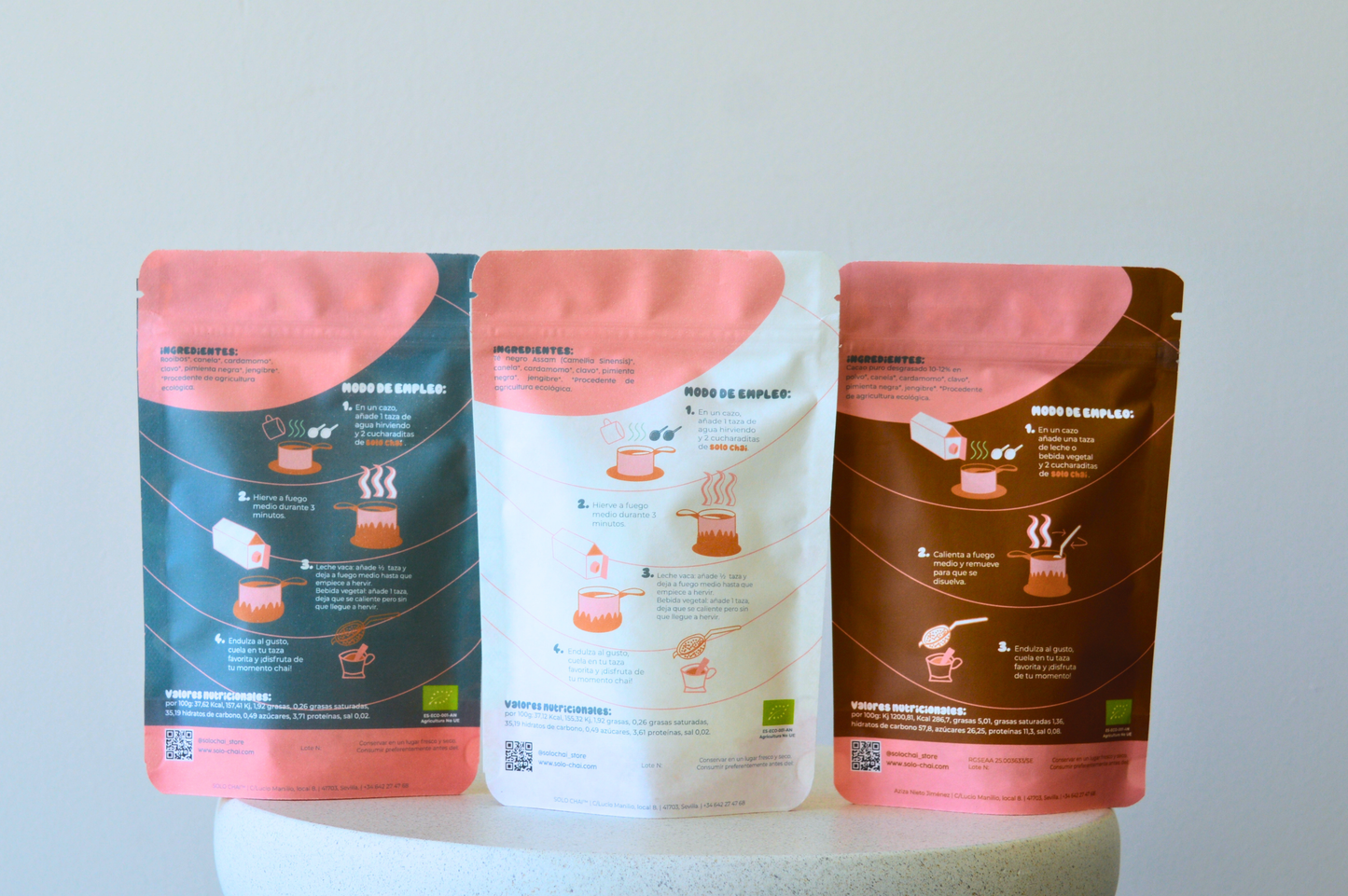 PACK x3 - CHAI ORIGINAL + ROOIBOS CHAI + CHOCO CHAI MASALA