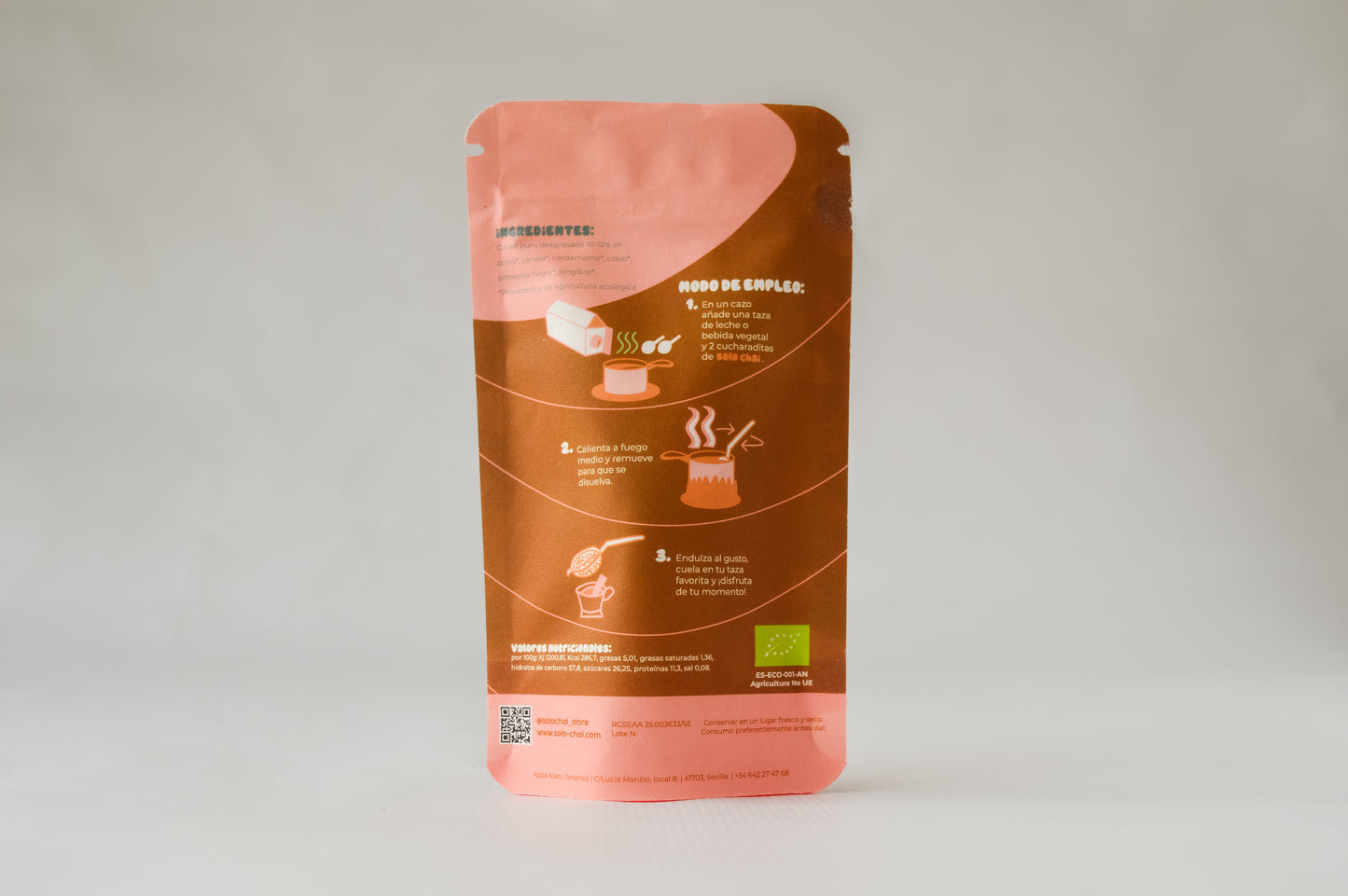 CHOCO MASALA ECOLÓGICO 32G (8 tazas) - CACAO CON ESPECIAS