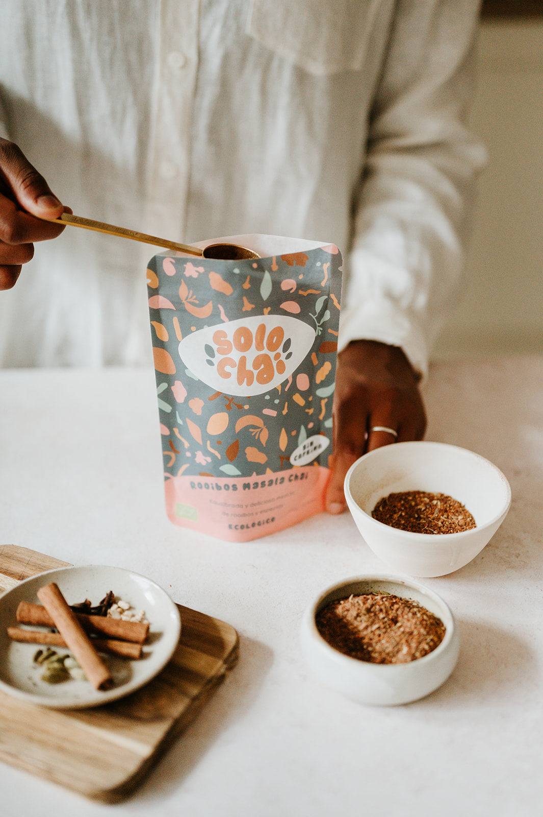 ROOIBOS MASALA CHAI SIN TEÍNA 32G (8 tazas) - ECOLÓGICO